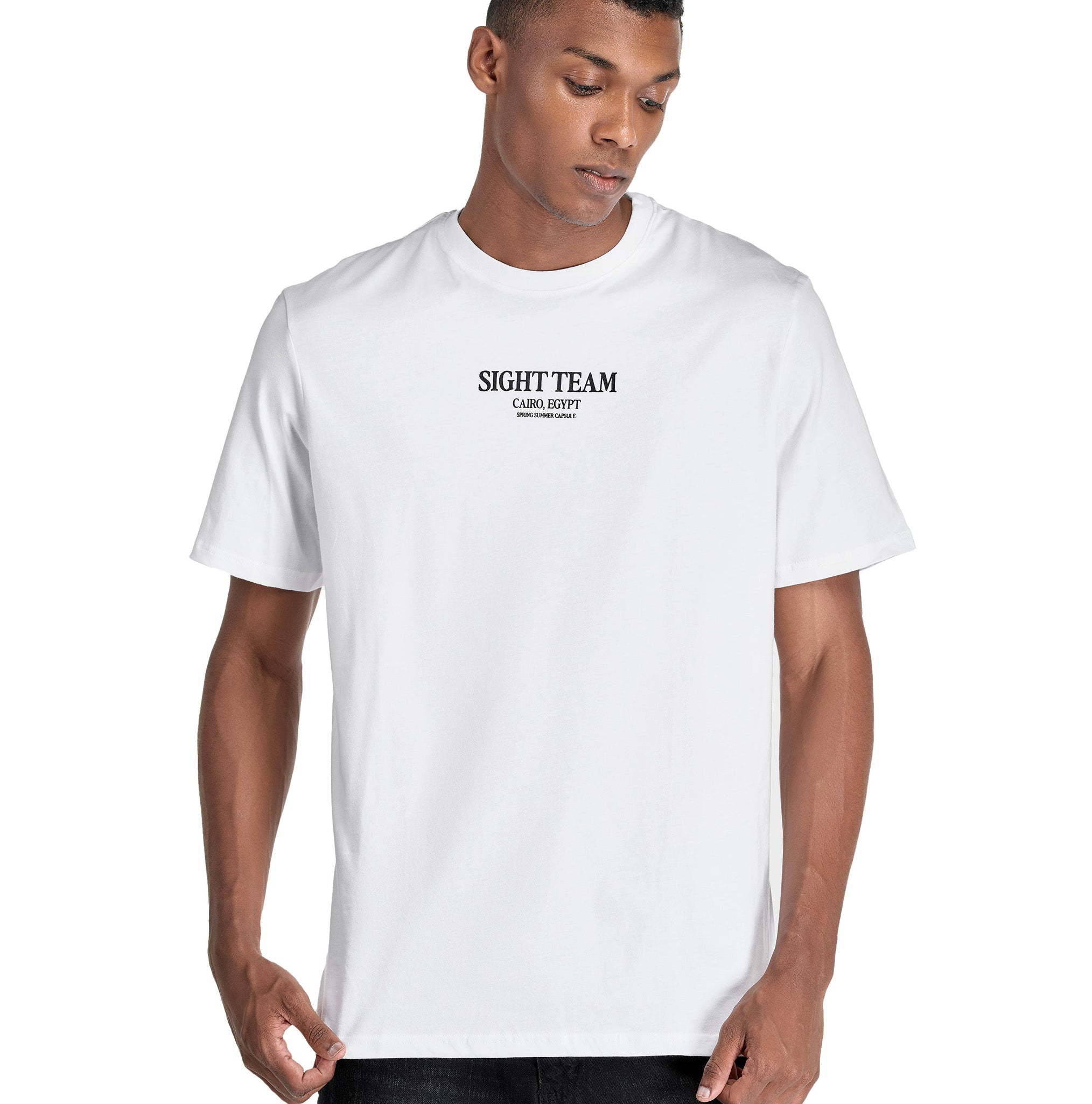 SIGHT Team Black on White T-Shirt