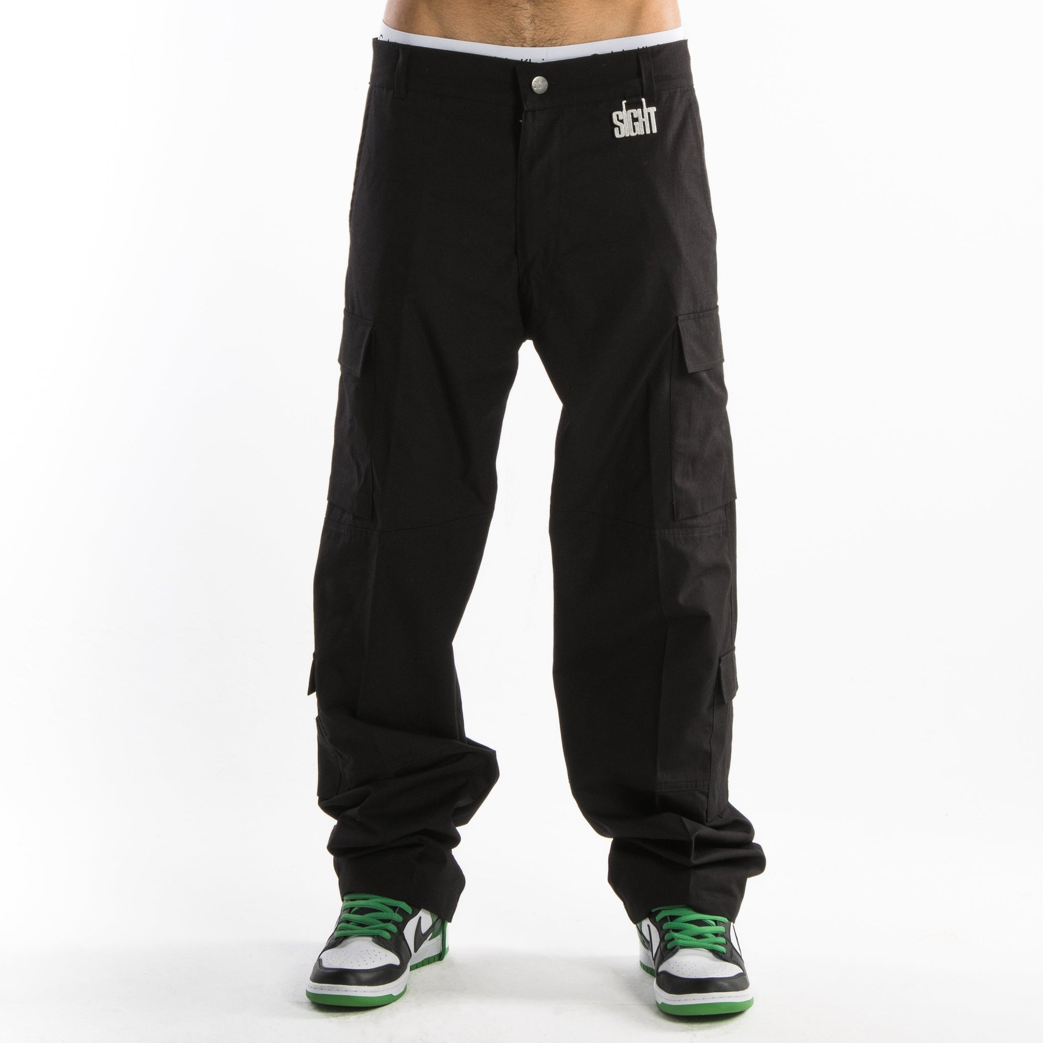 Black Ripstop Cargo Pants