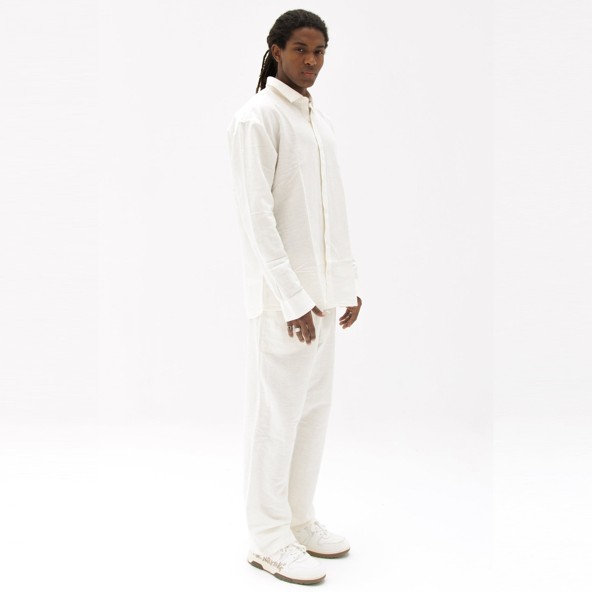 White Linen Pants